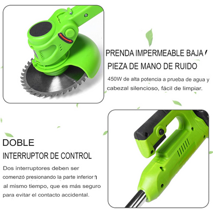 Podadora Cortacésped Inalámbrica Profesional + Batería 96V de Regalo y Accesorios