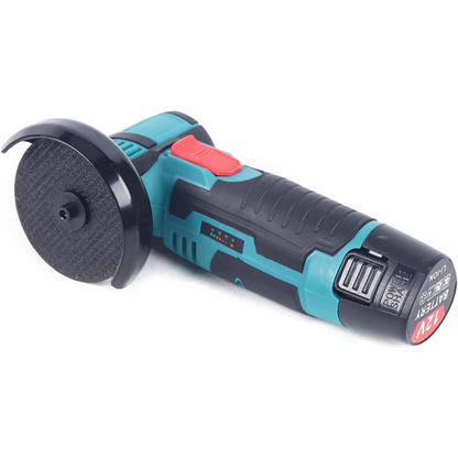 Amoladora Angular Inalámbrica 12V + 2 Baterías Recargables + Accesorios