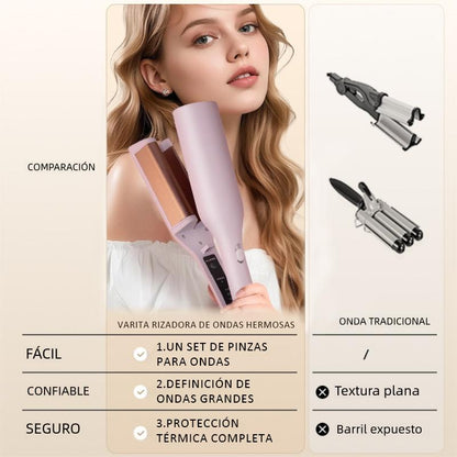 Rizador de Cabello Profesional para Ondas Naturales y Definidas