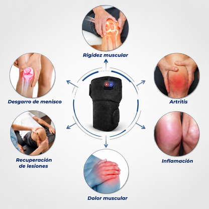 Rodillera de Terapia de Calor con Masaje Integrado