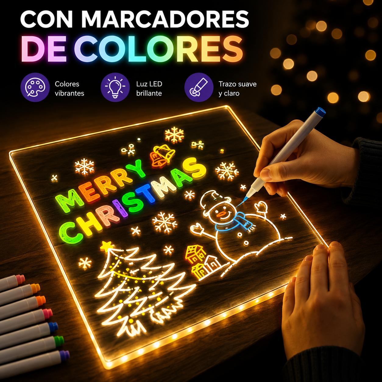 Pizarra Mágica LED para Dibujar con Luz