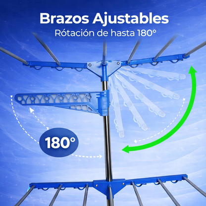 Tendedero Vertical de 3 Niveles - Más Capacidad, Menos Espacio Ocupado